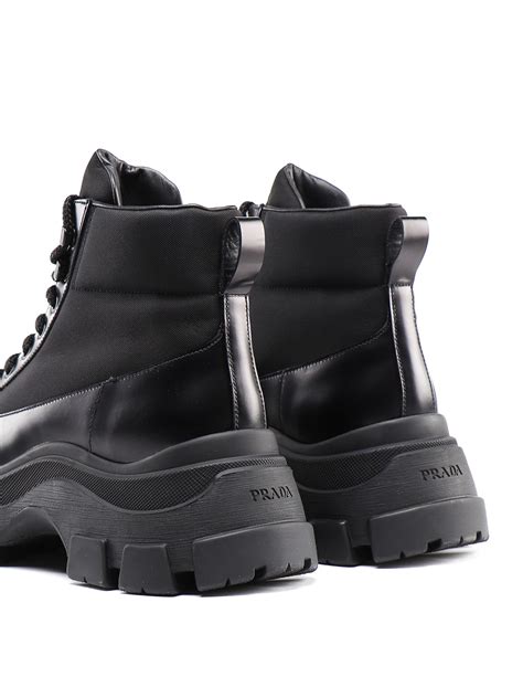 snow boots women prada|Prada pegasus chunky ankle boots.